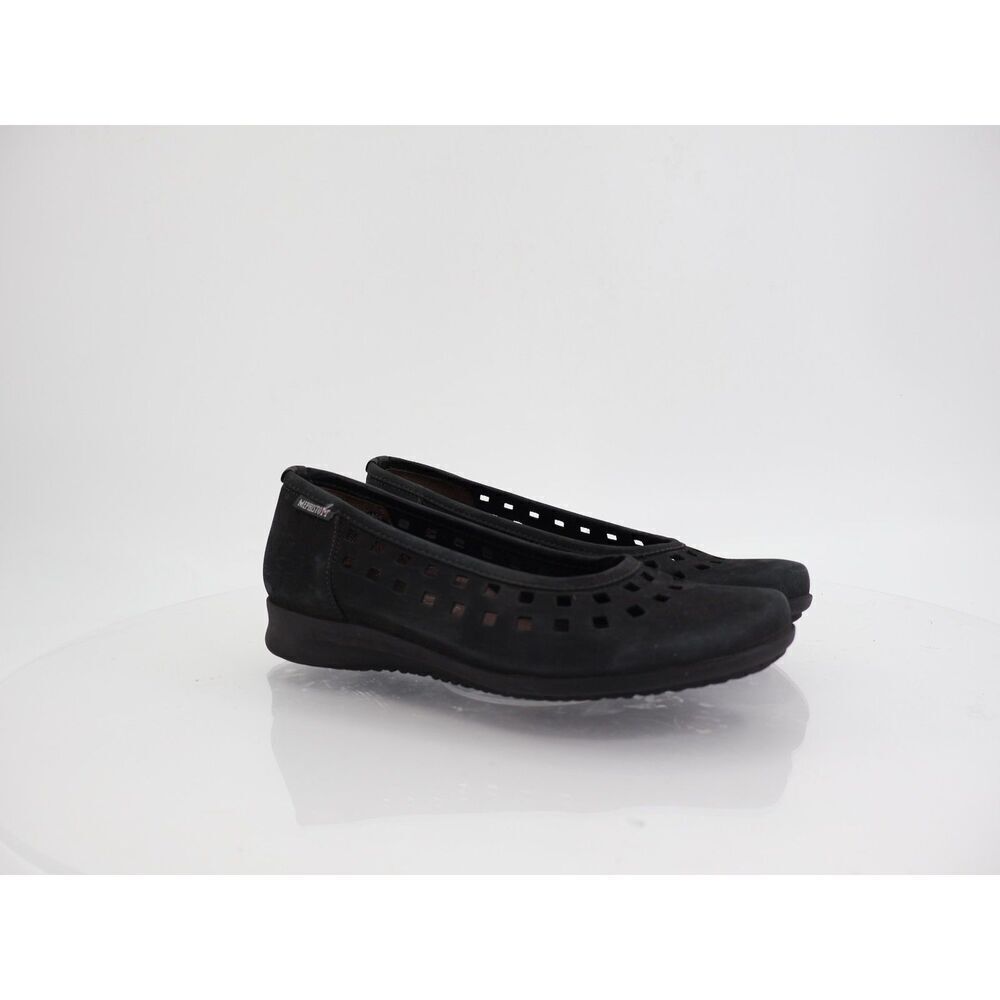 Mephisto Francia Ballet Flats Women Size 7.5 Black Suede Comfort Walk Career